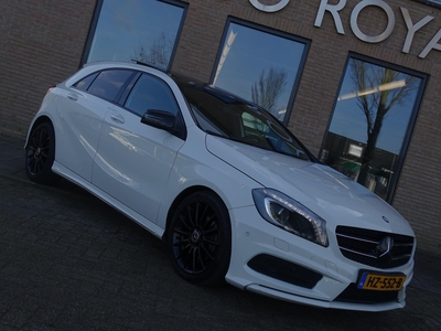 MERCEDES A-KLASSE 200 AMG Styling - Automaat, Panorama dak, Camera, Sport interieur, Navigatie voorbereid, Xenon / LED, Airco, Cruise control, Parkeersensoren, Stoelverwarming, armsteun voor, klein leerpakket, verlichte instaplijsten, zwarte hemel, privacy glas achter