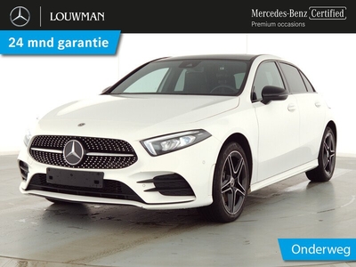 Mercedes-Benz A-Klasse 250 e AMG Nightpakket | Panoramadak | Sfeerverlichting | Car Play | DAB | Parkeerpakket met Camera | Inclusief 24 maanden Mercedes-Benz Certified garantie voor Europa.