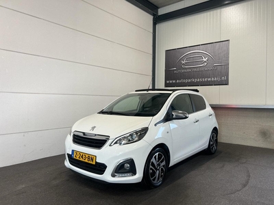 Peugeot 108 1.2 VTi Allure Top Pano, Cruise Control, Achteruitrijcamera, Airco, Lichtmetalen Velgen, Elektrische Ramen