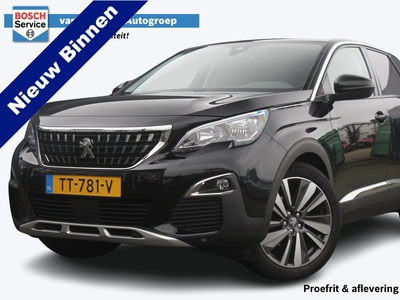 PEUGEOT 3008 1.2 PureTech Blue Lease Premium | Incl 1 jaar garantie | Trekhaak | Nieuwe distributieriem | Navi | Cruise | Airco | Vol leer | Apple carplay | Draadloos telefoon laden | Digitaal dashboard | DAB+ Radio | Bluetooth | Boekjes aanwezig | Camera | 19