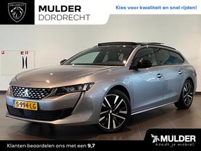 Peugeot 508 SW GT 1.2 PureTech 130pk EAT8 AUTOMAAT SCHUIF/KANTELDAK | NIGHTVISION | HANDSFREE A.KLEP | NAVI | 360? CAMERA | AGR-STOELEN | DAB+