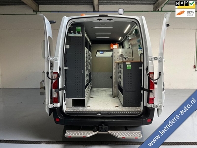 Renault Master SERVICEWAGEN T35 2.3 DCI 135PK L2H2 VICTRON V230 BOTT INRICHTING AIRCO STANDKACHEL TREKHAAK TOMTOM RIJKLAARPRIJS!