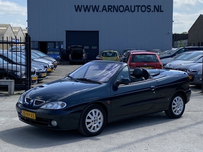 RENAULT MEGANE Cabrio 1.6-16V Dynamique, AIRCO(IJSKOUD), ELEK-DAK, LEDER INTERIEUR, WINDSCHERM, 4X ELEK-RAMEN, STUURBEKRACHTIGING, AIRBAGS, CENT-VERGRENDELING, LM-VELGEN