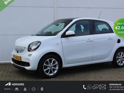 SMART FORFOUR EQ Comfort 18 kWh / €2000,- Subsidie Mogelijk / Stoelverwarming / Panoramadak / Parkeersensoren Achter / Cruise Control /