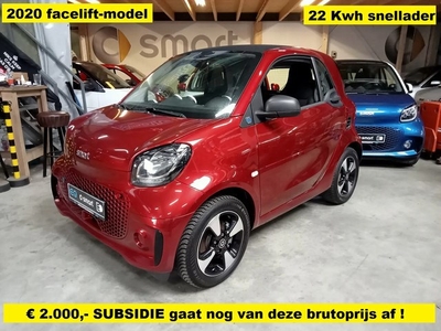 Smart Fortwo EQ 22 Kwh snellader - stoelverwarming -