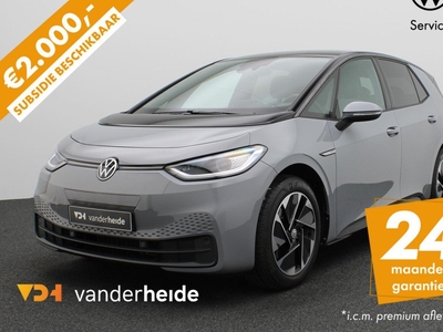 Volkswagen ID.3 Business 58 kWh 204PK Warmtepomp, achteruitrijcamera, stuur/stoelverwarming, keyless, Matrix-LED, alarm, 18'' lichtmetaal