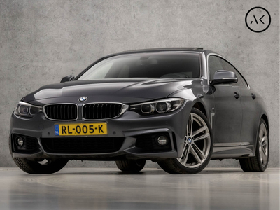 BMW 4 Serie Gran Coupé 418i M Sport M-Pakket Automaat (SCHUIFDAK, GROOT NAVI, DIGITAL COCKPIT, STOELVERWARMING, GETINT GLAS, LEDEREN SPORTSTOELEN, TREKHAAK, PARKEERSENSOREN, ZWART HEMEL, NIEUWSTAAT)