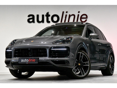 Porsche Cayenne 3.0 E-Hybrid. Sport Design, Chrono, Pano, Luchtvering, Memory, ACC, 360, HUD, Dodeh, Keyless, Softclose, Trekhaak!