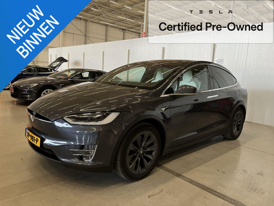 Tesla Model X 100D / Gecertificeerde Occasion / 7-zits configuratie / Zwart en wit premium interieur