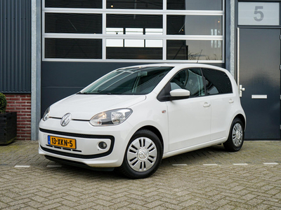 Volkswagen Up! 1.0 high up! BlueMotion, Org. Nederlands! Parkeersensoren, Cruisecontrol, Airco, Leder, Navigatie, Stoelverwarming