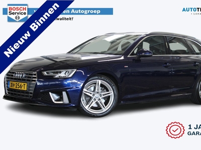 Audi A4 Avant 40 TFSI Sport S line edition | Incl. 12 maanden garantie | Half lederen sportstoelen | 190 PK | Elektrische achterklep | Wegklapbare trekhaak | Schakel flippers | Zwarte hemel | 1e eigenaar | Dealer onderhouden | LED | Getint glas | Navigati