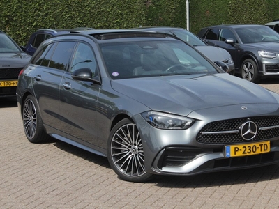 Mercedes-Benz C-Klasse Estate 200 Launch Edition AMG Line / Panoramadak / 360Camera / Head-up / Keyless / Burmester / Laser LED / ACC / Dodehoek / DAB