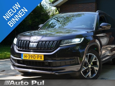 Skoda Kodiaq 1.5 TSI Sportline Business 7 Persoons Navi/Led/Ecc/Pdc/Achteruitrij-camera/Stoelverwarming/Half-Leer/Privacy-Glass/Cruise control adaptief/Elektrisch verstelb. bestuurdersstoel met geheugen