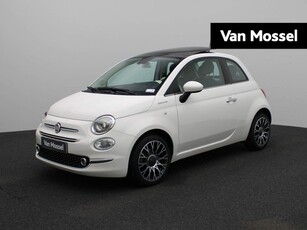 Fiat 500 1.0 Hybrid Dolcevita Schuifdak | Half-Leder | Navigatie | Climate control | Parkeren sensoren | LMV | Panoramadak |