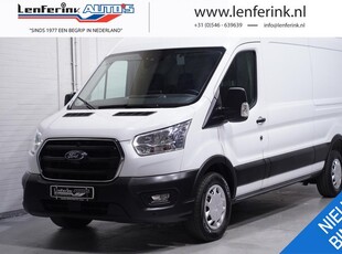 Ford Transit 2.0 TDCI 130 pk L3H2 Trend Automaat Airco Camera, Cruise Control, Apple Carplay, Lane Assist, PDC V+A, 3-Zits