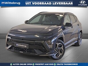 Hyundai KONA 1.6 GDI HEV N Line Met Navigatie, Adaptive Cruise Control en Camera Uit voorraad leverbaar!