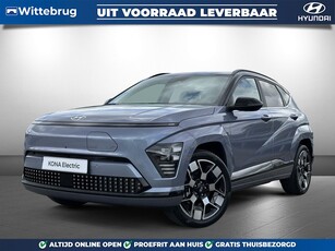 Hyundai KONA Electric Premium 65.4 kWh Volledig Elektrisch met Lederen bekleding, Stoelverwarming en Navigatie Uit voorraad leverbaar!