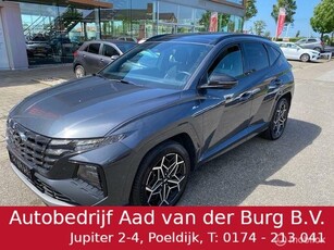 Hyundai Tucson 1.6 T-GDI PHEV N Line Sky 4WD 65km Electr rijden hierna Hybride , N-Line Luxe uitvoering Panorama Schuif / Kantel dak 06-2027 Fab Garantie