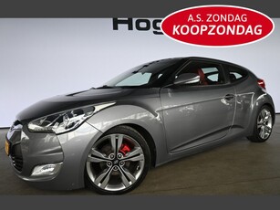 Hyundai Veloster 1.6 GDI i-Catcher Automaat Ecc Stoelverwarming Leder Rijklaarprijs Inruil Mogelijk!