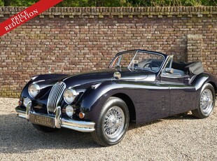 Jaguar XK140 Drophead Coupé PRICE REDUCTION Interesting price range, Completely restored in the past, Very nice driving Drophead Coupe, Sophisticated colour combination of Pacific Blue with grey leather upholstery, Comes with original Jaguar leafle