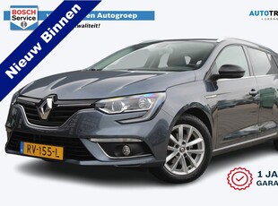 Renault Mégane Estate 1.2 TCe Limited | Incl. 12 maanden garantie | Trekhaak | Ruime auto | Parkeersensoren | Navigatie | Lichtmetalen velgen | Airco | Cruise control | Keyless entry | Keyless start | Isofix | DAB+ radio | Boekjes aanwezig | 100% o