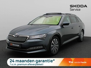 Skoda Superb Combi 1.4 TSI iV Business Edition 218PK DSG Panoramadak, afn. trekhaak, achteruitrijcamera, winterpakket Plus, side assist, virtual pedal, keyless, 17'' lichtmetaal