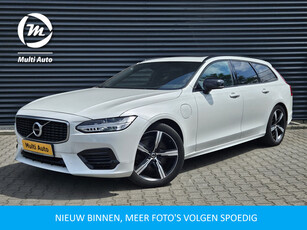 Volvo V90 T8 AWD R-Design Plug In Hybrid PHEV | Panodak | Trekhaak af Fabriek | Adaptive Cruise | Head Up | Alcantara Sportstoelen Memory | Apple Carplay | Camera | 19 