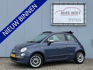 Fiat 500 1.2 Lounge C Cabrio/Airco/15inch/Leer/Bluetooth.