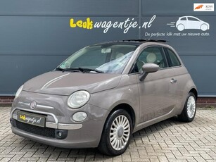 Fiat 500 1.2 Lounge *schuifdak *airco *lichtm. *kleur taupe