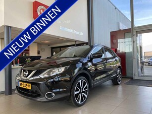 Nissan QASHQAI 1.2 Tekna,Panoramadak,Navigatie,Rondomzicht Camera,V&A Sensoren,Leder&Stoelverwarming,Climate&Cruisecontrol,Bluetooth met Spraak