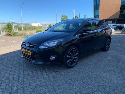 Ford Focus Wagon 1.6 EcoBoost Titanium Zwart 2013 Airco Navi