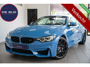 BMW 4-serie Cabrio M4 Competition Yas Marina Blue Dealer onderhouden Full Options