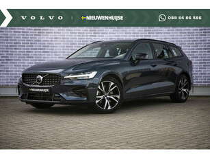 Volvo V60 2.0 B4 Plus Dark | Adaptieve Cruise Control | Trekhaak | Lederen bekleding | Alarm | Dode hoek detectie BLIS | Stoel- en stuurverwarming |