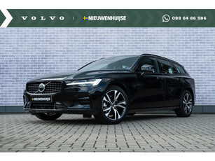 Volvo V60 2.0 B4 Plus Dark | Google | Adaptieve Cruise| Memory | Zitverlening | Trekhaak | Lederen bekleding | BLIS | Stuur-/Stoelverwarming Voor + Achter | 18