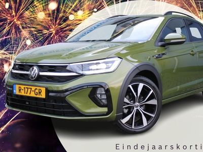 VOLKSWAGEN TAIGO 1.0 TSI R-Line | Incl. 1 jaar garantie | Automaat | Navi | Clima | Stoelverwarming | Parkeersensoren V+A | Achteruitrijcamera | IQ-Light | 18 Inch LMV | Cruise | F1-Flippers | Lane assist | Keyless entry/start | Verkeersbord herkenning | Automaat | Fro...