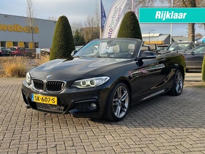 BMW 2-serie 218d CABRIO M-PAKKET / AIRCO LEER STOELVERWARMING NAVI XENON