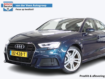 AUDI A3 Limousine 30 TFSI Sport S-Line Edition | Incl. 1 jaar Garantie | Automaat | 1e eigenaar | Dealer onderhouden | Navi | Climate controle | Led koplampen | Matrix achterlichten | Parkeersensoren V+A | S-line interieur | Zwarte hemelbekleding | Adaptive cr...