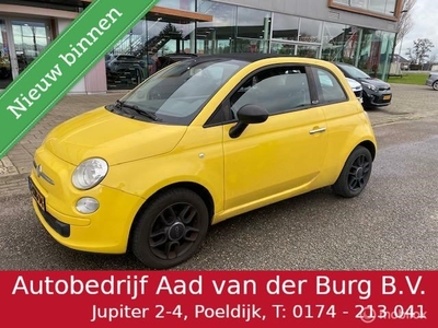 Fiat 500 1.2 69 pk Sport Cabrio dak , Electr ramen en