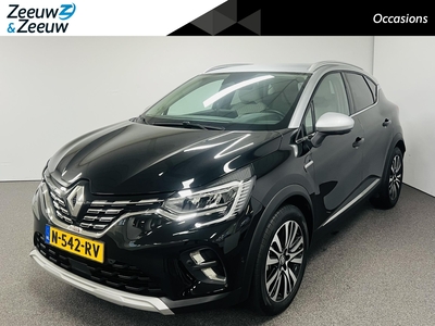 RENAULT CAPTUR 1.6 E-Tech Hybrid 145 Initiale Paris ORGINEEL NEDERLANDS Automaat leer stoelverwarming elektrische stoelen traficjam stuurverwarming apple carplay android auto adaptief cruise controle dikste auto 1e eigenaar pas 15856 orgineel nederland