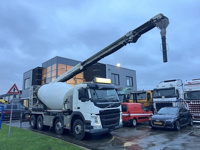 Volvo FM 410 8X4 MIXER 9m3 + LIEBHERR CONVEYOR BELT