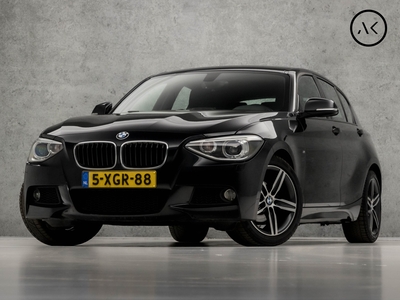 BMW 1-SERIE 116i M-Pakket Sport (GROOT NAVI, DEALER ONDERHOUDEN, STOELVERWARMING, ALCANTARA SPORTSTOELEN, CLIMATE, ZWART HEMEL, PARKEERSENSOREN, XENON, CRUISE, NIEUWSTAAT)