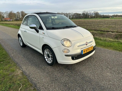 Fiat 500 0.9 TwinAir Lounge Aut. (2e eig. / leer/ zwart dak)