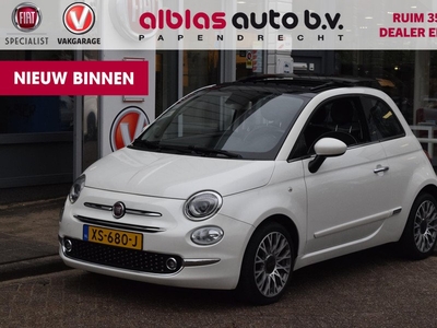 Fiat 500 80pk Lounge|Open dak|Nav|16