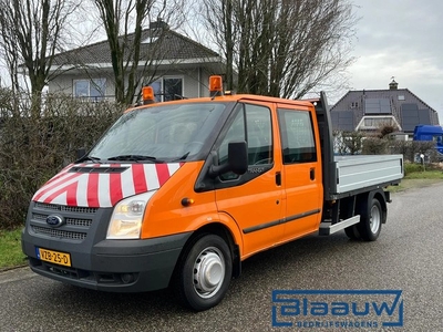 Ford Transit DC open laadbak Kraan 43.000 KM (bj 2012)