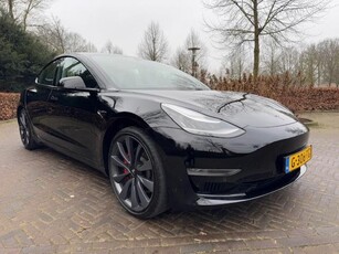 Tesla Model 3 PERFORMANCE AWD 75KWH 462PK/BLACKLINE/BETA/LEER/PANO/FABRIEKSGARANTIE