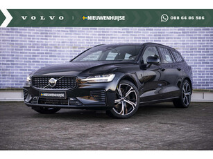 Volvo V60 2.0 T6 Plug-in hybrid AWD Plus Dark | Long range | Panorama dak | Adaptieve cruise control | Elektrisch verstelbare voorstoelen | Stoel/stuur verwarming | Blis |