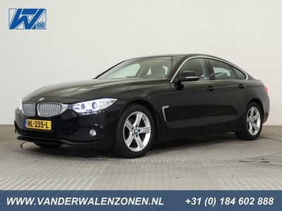 BMW 4 Serie Gran Coupé 418i 136pk Steptronic Essential ECC NAVI.BUSINESS LMV XENON ZWART.STOF PDC CRUISEC.