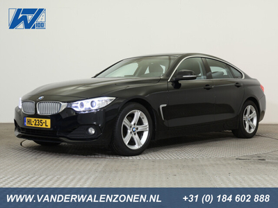 BMW 4 Serie Gran Coupé418i 136pk Steptronic Essential ECC NAVI.BUSINESS LMV XENON ZWART.STOF PDC CRUIS