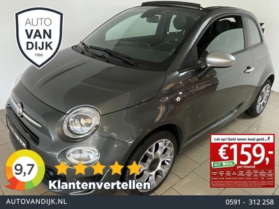 Fiat 500 1.0 Hybrid Rockstar CABRIO AIRCO NAVI CRUISE ELEK RAMEN CENT VERG VELGEN LED VERL