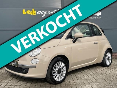 Fiat 500 C 1.2 Lounge Cabrio *cappuccino *climate *VERKOCHT*